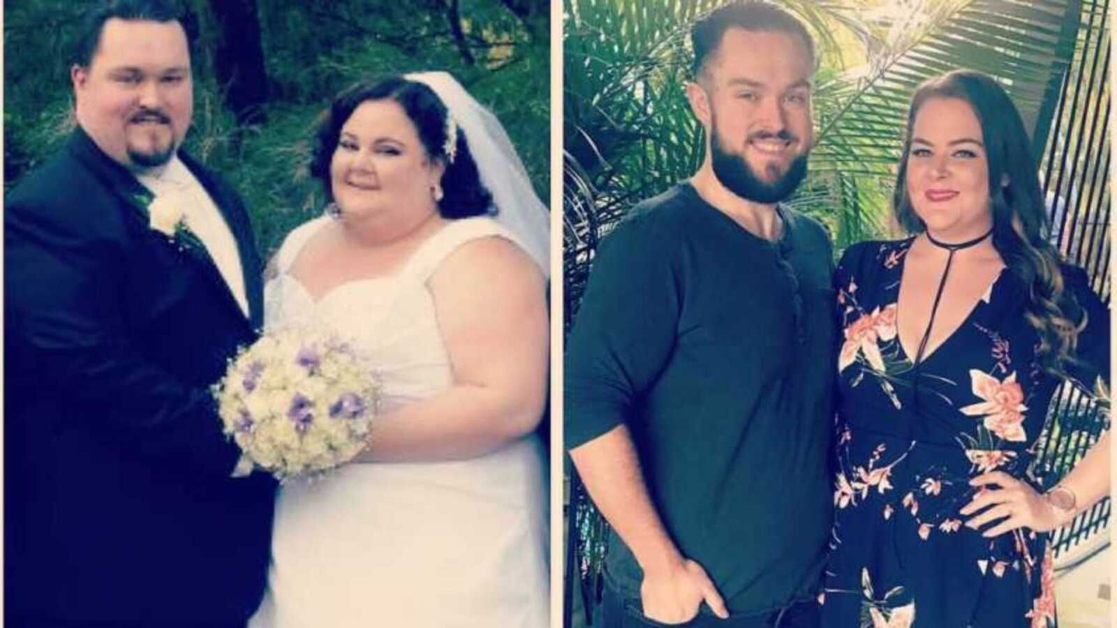 couple before and after major weight loss