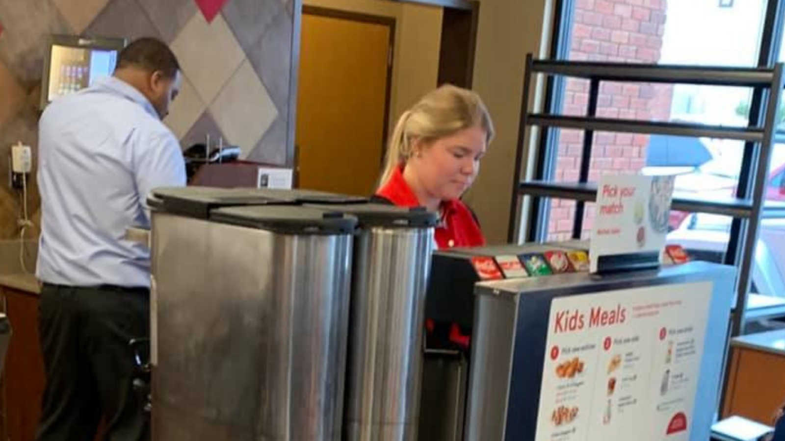chick fil a employee commits act of kindness and pays for man's meal