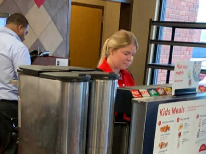 chick fil a employee commits act of kindness and pays for man's meal