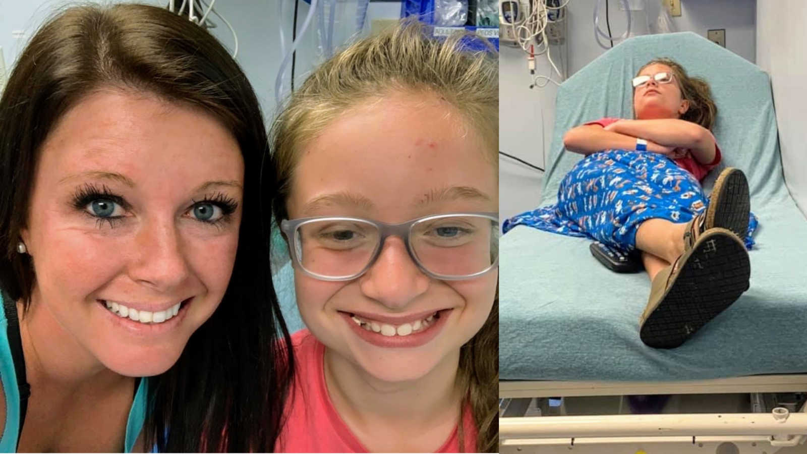 ‘She starts to gag. She is extremely pale with blue lips. Her pupils