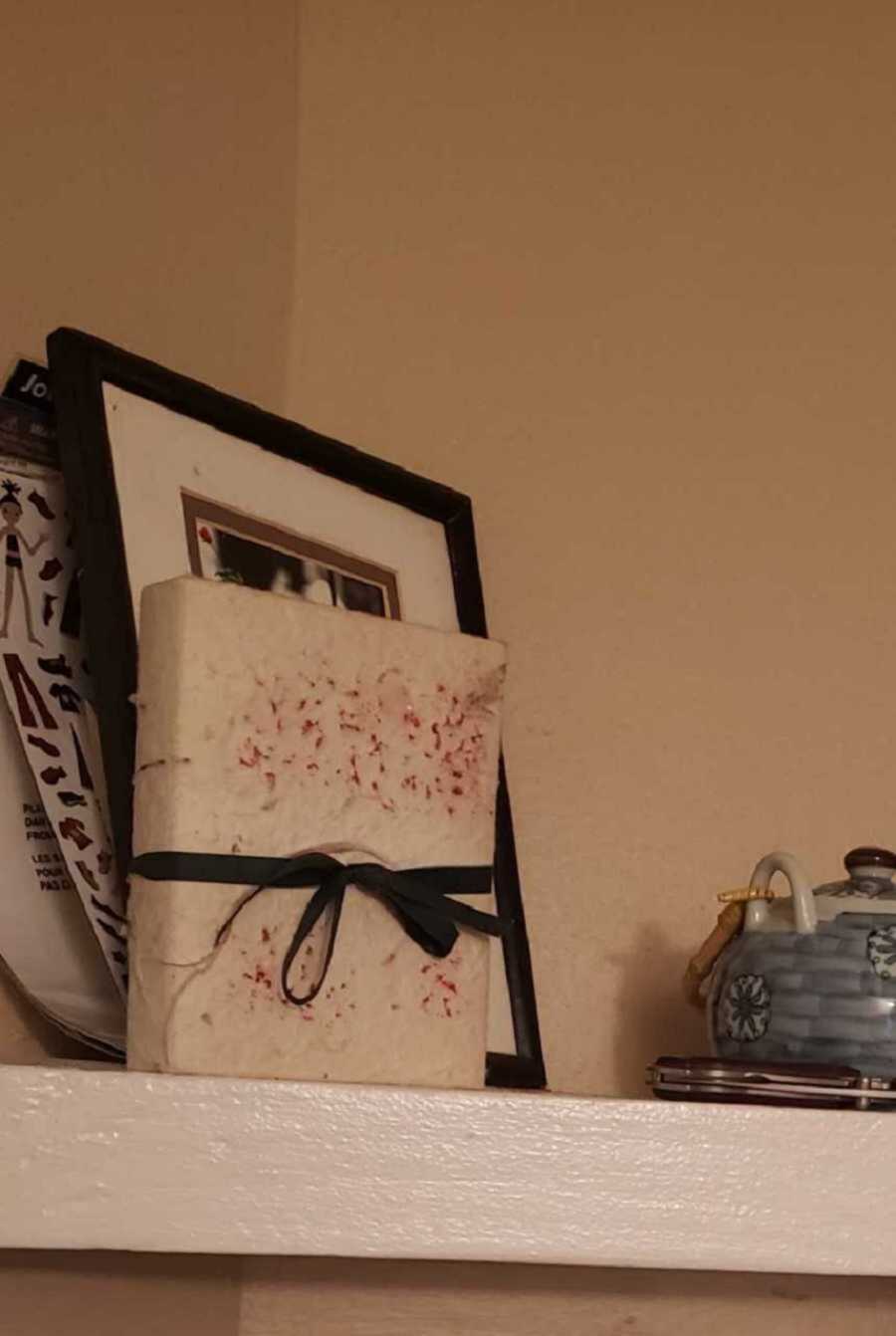 remembrance box on mantle