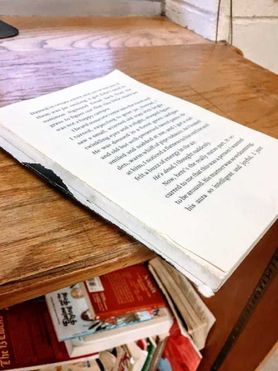 pages ripped out of classroom children's book