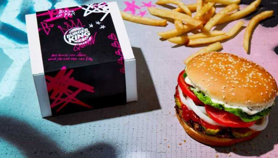 Burger King burger Valentines Day